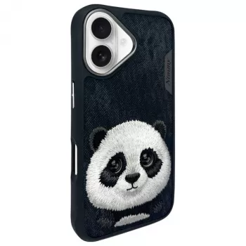 Nimmy Big Eyed Pet 2.0 Panda Case für Apple iPhone 16 6.1 Schwarz