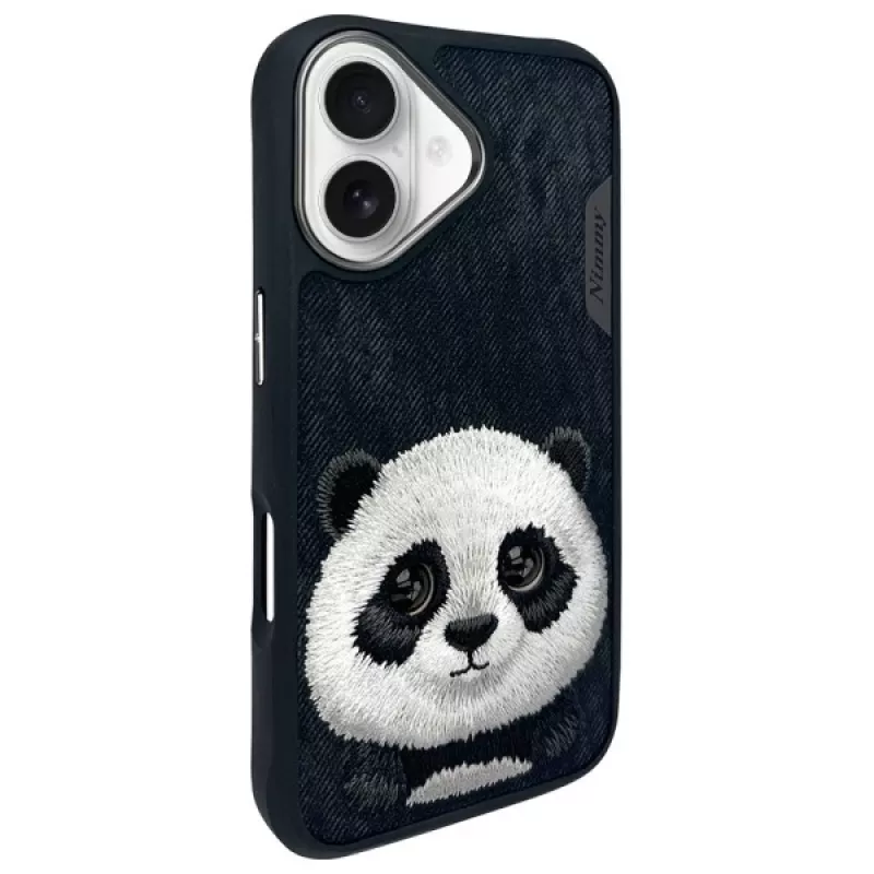 Nimmy Big Eyed Pet 2.0 Panda Case für Apple iPhone 16 6.1 Schwarz