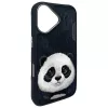 Nimmy Big Eyed Pet 2.0 Panda Case für Apple iPhone 16 6.1 Schwarz