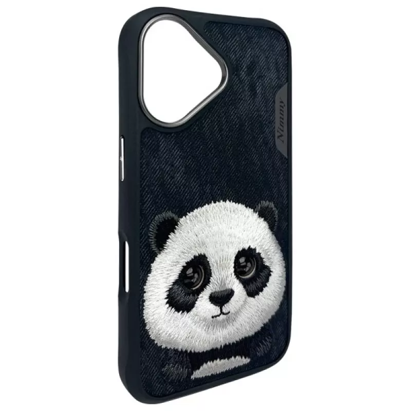 Nimmy Big Eyed Pet 2.0 Panda Case für Apple iPhone 16 6.1 Schwarz