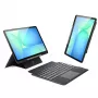 Dux Ducis DK Series Tastaturhülle für Samsung Galaxy Tab S10 FE+ (Plus) mit Hintergrundbeleuchtung - Schwarz