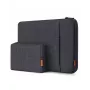 Inateck Laptop Sleeve 13 Inch mit Zubehörtasche, Filz, Schwarz-Grau, LB01006/S1