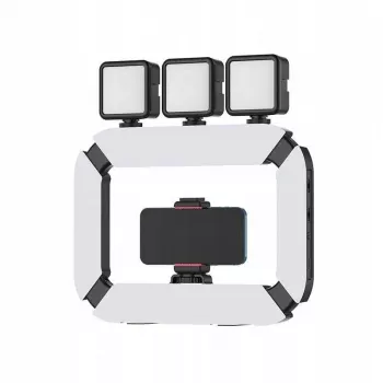 Ulanzi U200 LED-Videoleuchte mit Smartphone-Halterung - Bi-Color 2500K-8500K
