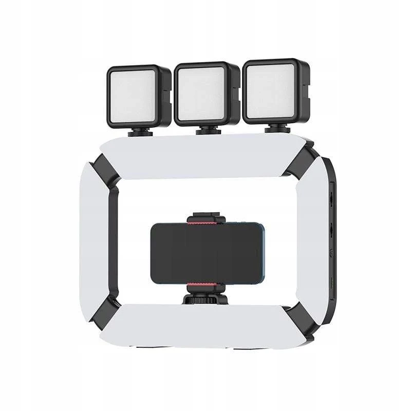 Ulanzi U200 LED-Videoleuchte mit Smartphone-Halterung - Bi-Color 2500K-8500K