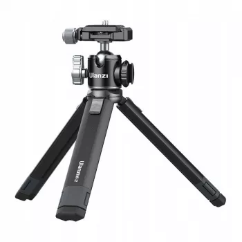 Ulanzi MT-24 Metal Stopka ISO Stativ mit 3D-Neigekopf - Schwarz
