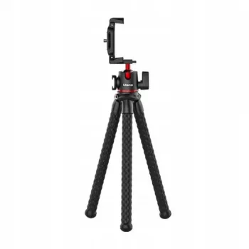 Ulanzi MT-33 Flexibles Stativ mit Kugelkopf und Handyhalter, Schwarz
