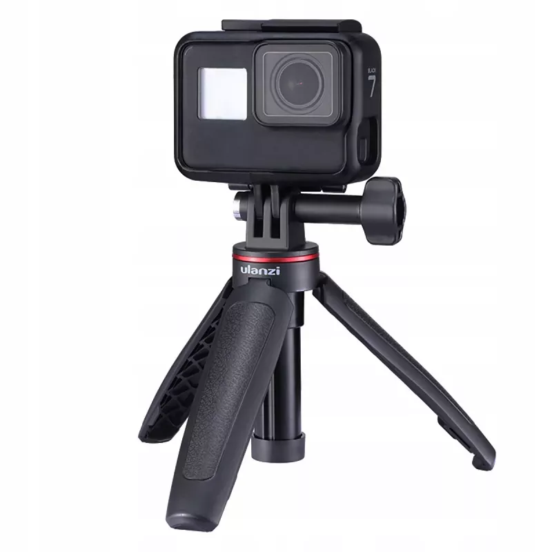ULANZI MT-09 Mini-Stativ, Einbeinstativ und Handgriff für GoPro, SJCAM, Xiaomi, DJI Osmo Action, Schwarz