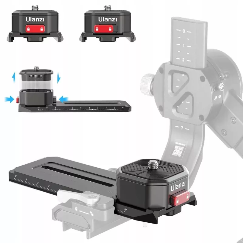 Ulanzi R085 Schnellwechselplatte mit Skala für DJI Ronin RS 2 / RSC 2