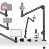 Ulanzi LS25 Tisch-C-Klemme Studiohalterung für Kamera, Mikrofon, LED-Licht, Schwarz