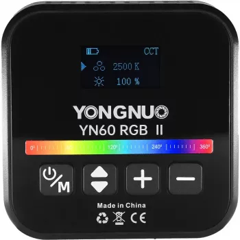 LED Video Light Yongnuo YN60 RGB II - WB (2500K - 9900K), Schwarz