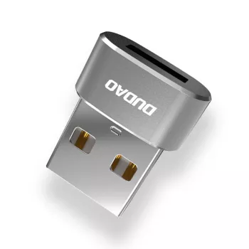 Dudao L16AC USB-A auf USB-C Adapter - Space Gray