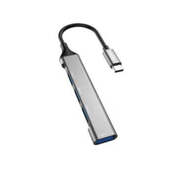 Dudao A16T USB-A Hub 4-Port USB 2.0 Schwarz