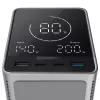 CUKTECH 300W 40000 mAh Power Bank mit kabellosem Laden 2x USB-C + 2x USB-A Schwarz