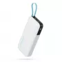 CUKTECH CUKP200NGLLG 55W 20000mAh Powerbank mit integriertem USB-C-Kabel - Weiß