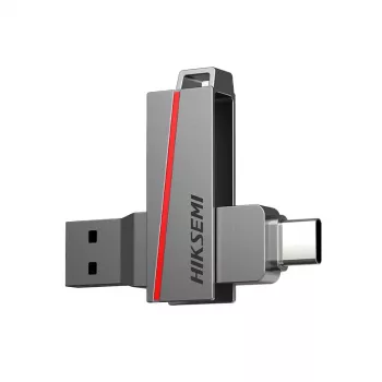 HIKSEMI CLE USB 64 GB E307C U3 Dual USB 3.2 und USB Type-C Grau