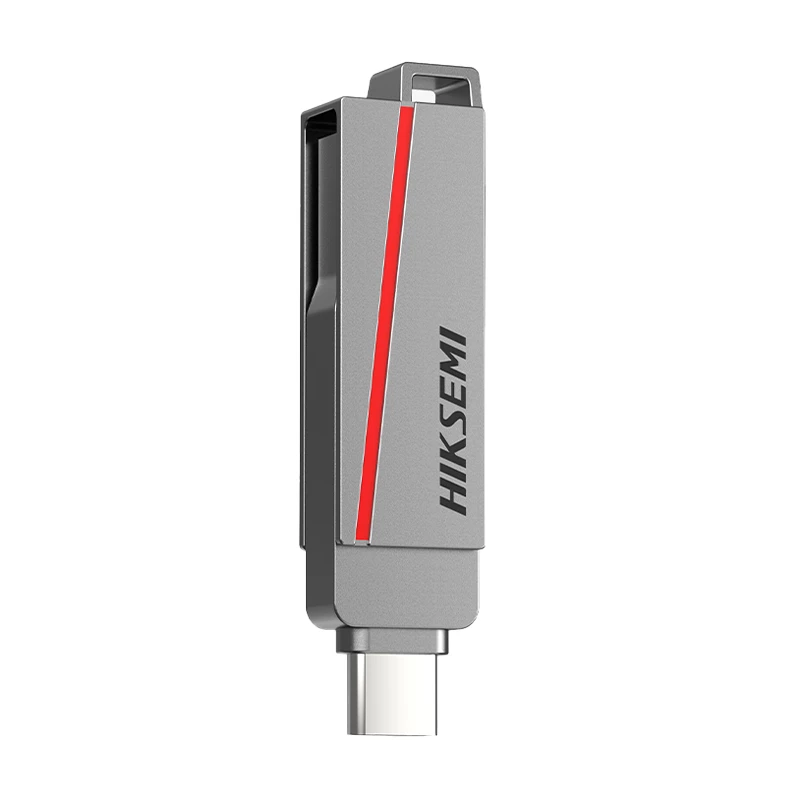 HIKSEMI CLE USB 256 GB E307C U3 Dual USB 3.2 & USB Type-C Flash Drive Grey