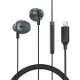 Acefast L1 In-Ear-Kopfhörer mit Lightning-Anschluss, Mikrofon und Fernbedienung 1,2 m - Schwarz