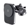 Acefast D18 Car Mount mit MagSafe / Qi Wireless Charger + USB-A auf USB-C Kabel - Schwarz