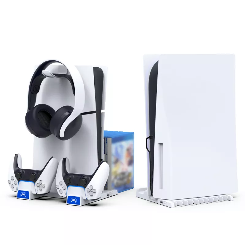 IPEGA Multifunktions-Ladestation für PS5 Slim Weiß