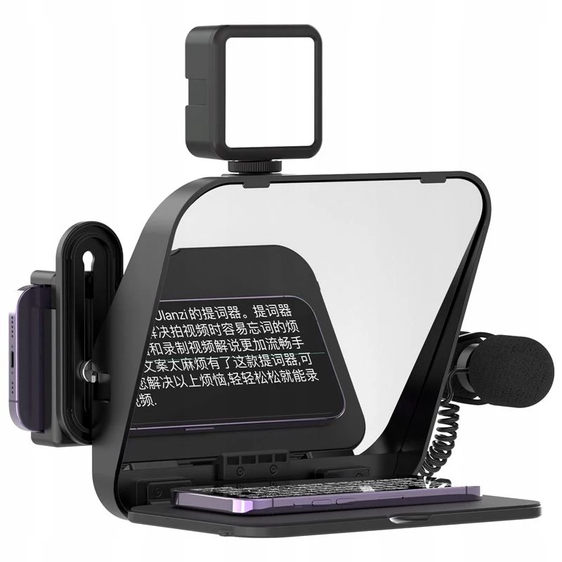 Ulanzi RT02 Tragbarer Teleprompter für Smartphones, Tablets und Kameras