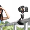 Ulanzi Claw Flexible Tripod Pro mit Kaltgeräteschuh und 3x 1/4 inch-Schrauben für Kamera, Smartphone, Action Cam