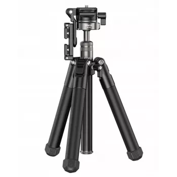 Ulanzi MT-63 Professionelles Stativ + Einbeinstativ 145 cm Vlog mit Handyhalter und Teleprompter