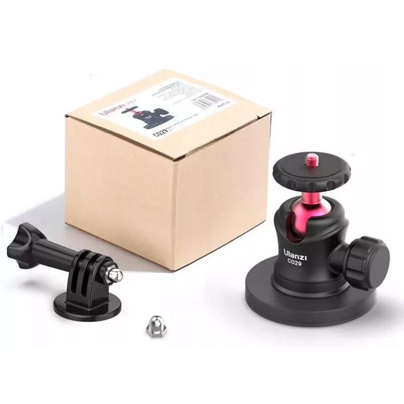 Ulanzi C029 Magnetic Suction Cup Mount with 3D Ball Head for GoPro, DJI, Insta360, SJCAM, Xiaomi