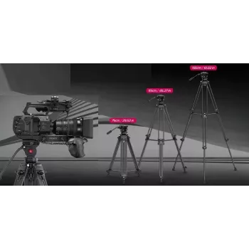 ULANZI MT-81 Stativ mit Fluidkopf für Filmaufnahmen, 8 kg Belastung, 155 cm Höhe