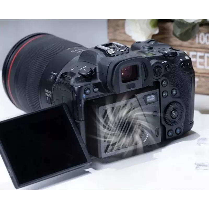 Ulanzi CA25 Kühlventilator für Sony Canon Fuji Fujifilm spiegellose Kameras, Schwarz