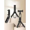 Ulanzi M007 / Ma26 3-in-1 Metall-Handy-Stativgriff mit 360°-Drehung, Kaltgeräteschuh, Schwarz