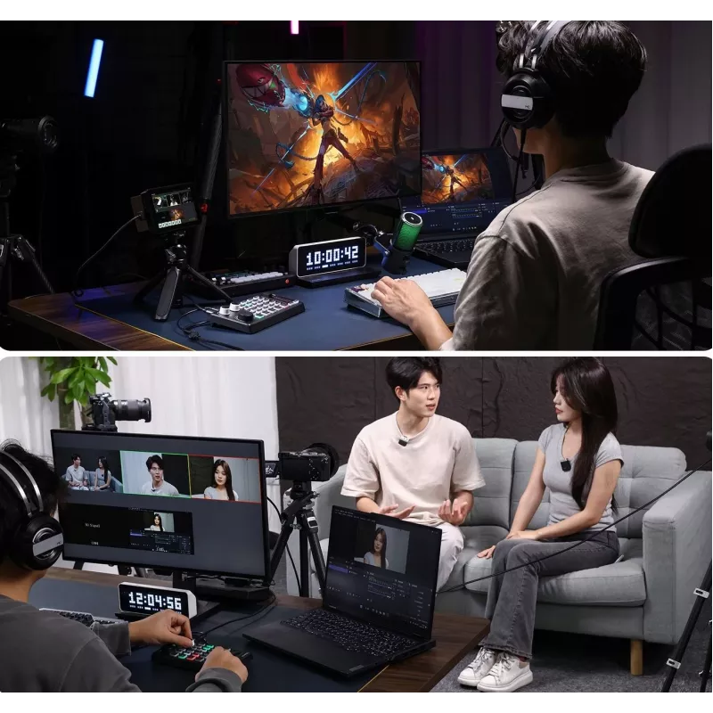 ULANZI D005 DD02 Audio Mixer Sound Card für Live-Streaming, Podcasting, Gaming