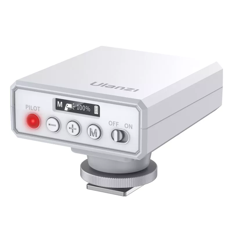 Ulanzi F12 GN12 RGB LED Video Light with Cold Shoe Adapter, 2500K-9000K, 6W, 2000mAh, White