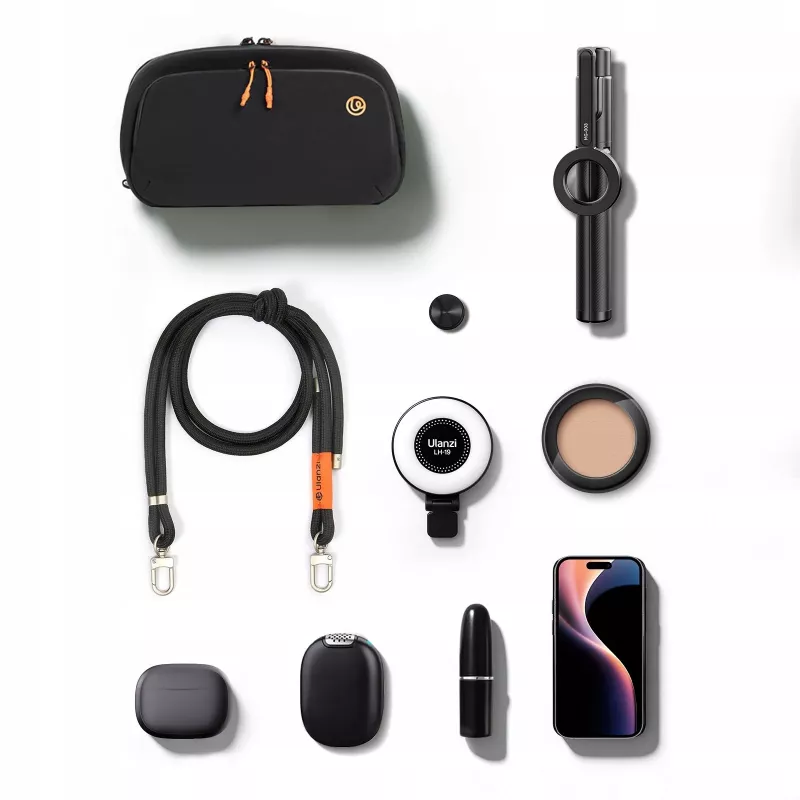 ULANZI YY08 Sling Bag für Kamera, Spielkonsole, Schwarz