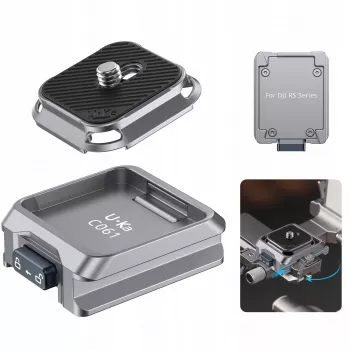 ULANZI C061 Schnellwechselplatten-Adapter für DJI RS 2/3/4 Serie Gimbals - Arca-Swiss kompatibel