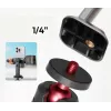 ULANZI MA54 Telefonhalter mit 1/4 Zoll Gewinde und Arca-Swiss Schnellwechselplatte, Schwarz