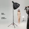 ULANZI T230 2-in-1 Lichtstativ und Monopod 2,3 m 5 kg Aluminiumlegierung Schwarz
