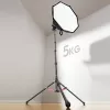 ULANZI T230 2-in-1 Lichtstativ und Monopod 2,3 m 5 kg Aluminiumlegierung Schwarz