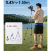 ULANZI TT39 155cm Aluminium-Stativ mit Handyhalter für DSLR, spiegellose Kameras, Smartphone