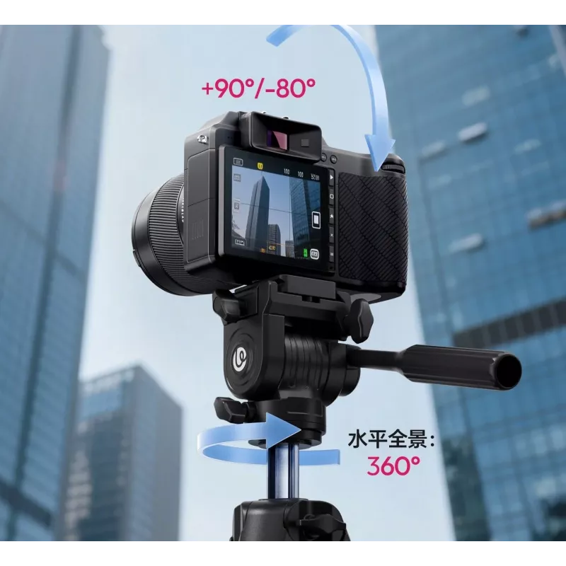 ULANZI TT39 155cm Aluminium-Stativ mit Handyhalter für DSLR, spiegellose Kameras, Smartphone