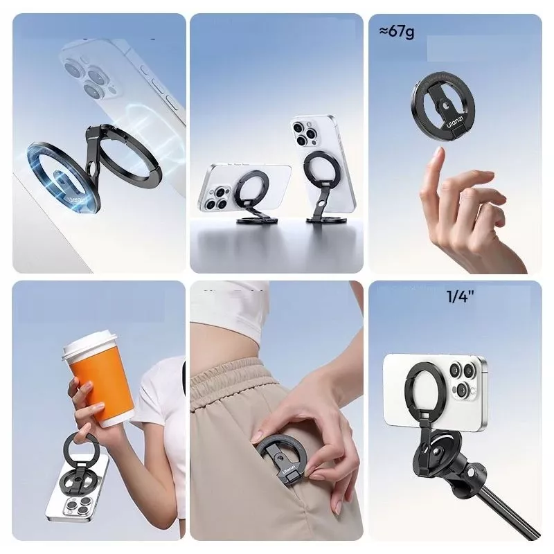 Ulanzi MA02 Magnetische Stativhalterung für MagSafe-Telefone, 1/4