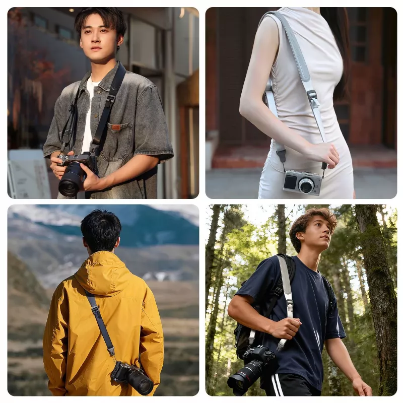 ULANZI CSS1 Anti-tangle Neck Strap U-snap Quick Release für DSLR-Kamera, 60 kg, Silber