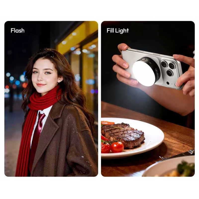 Ulanzi MFL01 Magnetisches LED-Blitzlicht für Smartphone 10W Bluetooth Magsafe