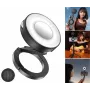 ULANZI ML05 Magnetisches LED-Videoleuchte mit Spiegel, MagSafe-kompatibel, 2500K-9000K, 3W, Schwarz