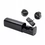 ULANZI A21 Kabelloses Lavalier-Mikrofon-Set mit Ladecase, 2 Sendern, USB-C-Empfänger, 100 m Reichweite, Schwarz