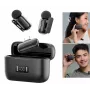 ULANZI A200 Mini Mic Kabelloses Lavalier-Mikrofon-Set - 2 Sender, USB-C, 100m Reichweite, Schwarz