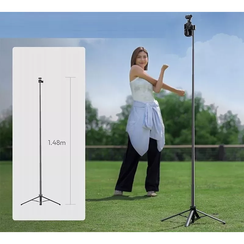 ULANZI Selfie Stick Stativ 148 cm 1/4 inch Gewinde für Smartphone Kamera TT24