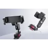 ULANZI MA56 Phone Mount Clamp mit Cold Shoe, 1/4 Zoll-20 Gewinde, Arri Anti-Twist Pins, Schwarz