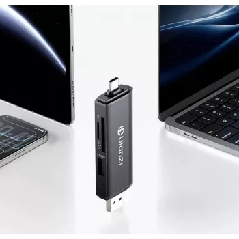 ULANZI CR3 3-in-1 SD/MicroSD/USB-Kartenleser mit USB-C- und USB-A-Anschlüssen