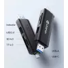 ULANZI CR3 3-in-1 SD/MicroSD/USB-Kartenleser mit USB-C- und USB-A-Anschlüssen