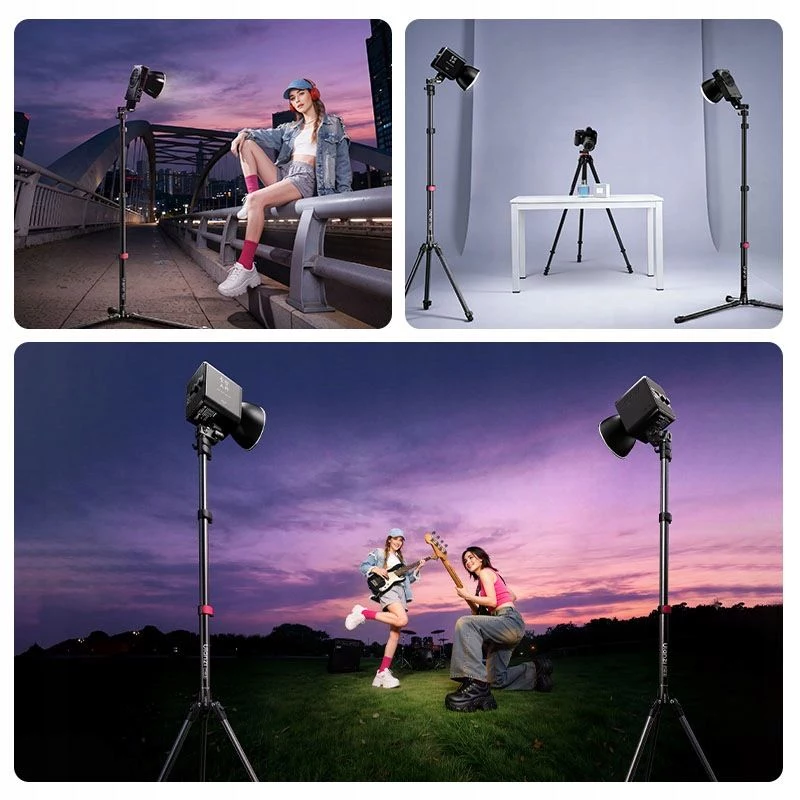 Ulanzi TT43II Mini Stativ / Lichtstativ - 43 cm, 2 kg Belastung, Schwarz